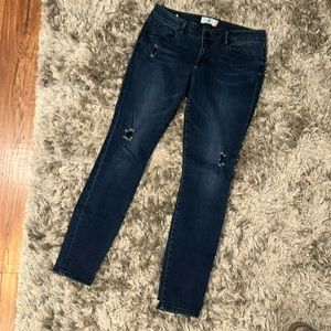 Size 8 Cabi distressed, skinny jeans